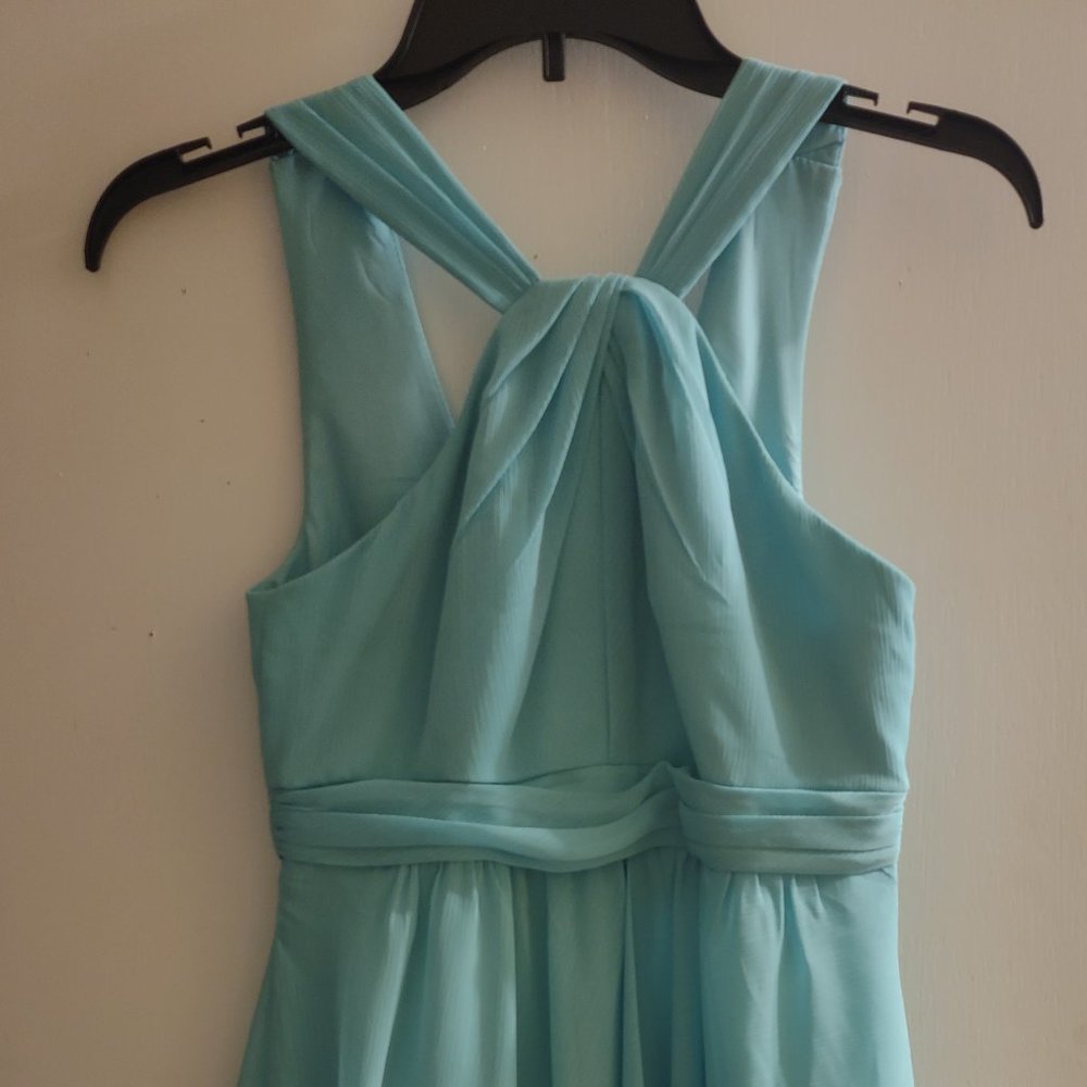 David's bridal Aqua Blue dress size 2